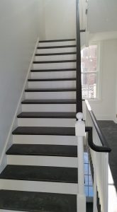 Dr. Paint Inc. After: Finished wood staining by Painting Contractors